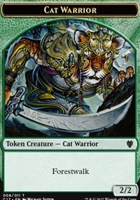 Cat Warrior (008) // Rat (003) Double-sided Token